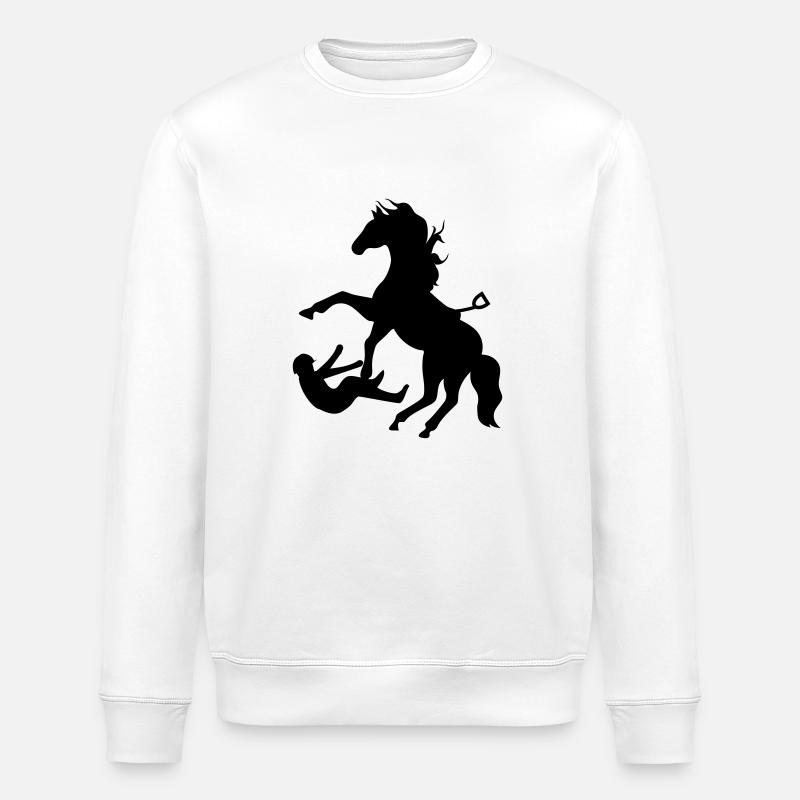 cheval - Sweat bio ROLLER Stanley/Stella Unisexe - blanc