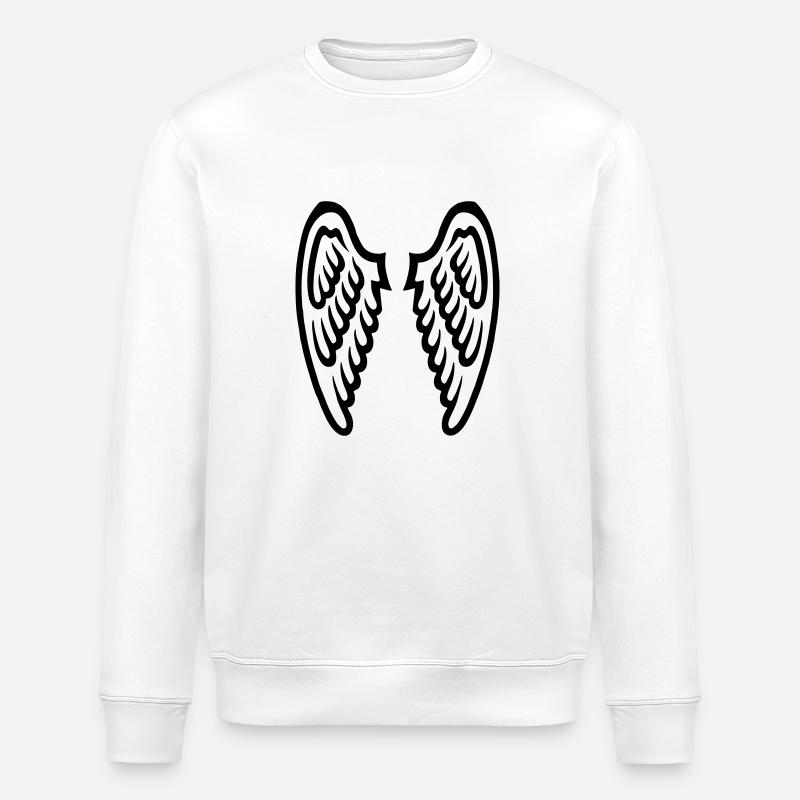 wings - Stanley/Stella ROLLER Unisex Organic Sweatshirt - white