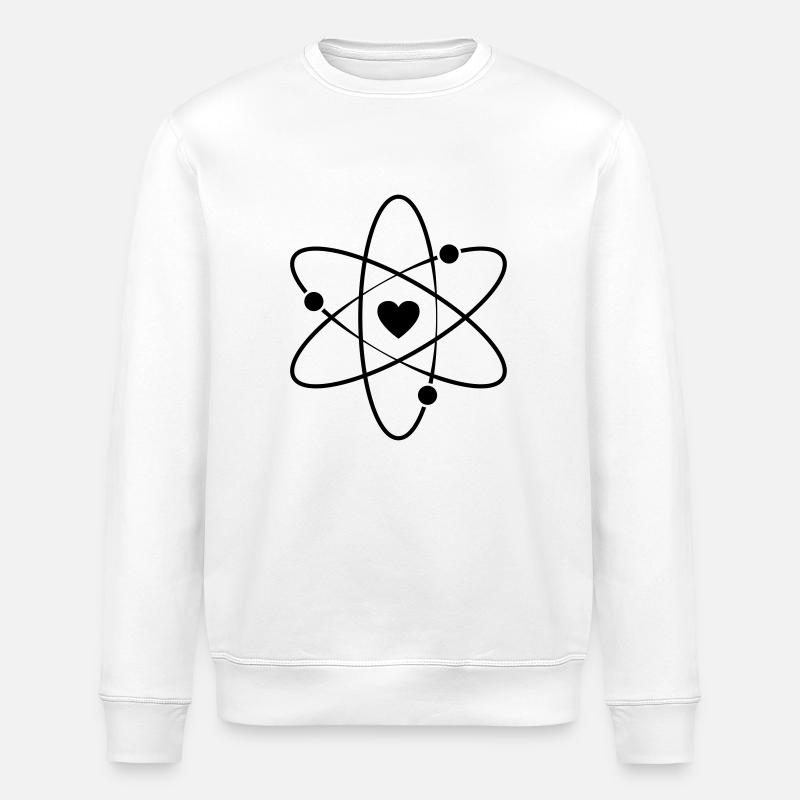 I Love Wissenschaft - Stanley/Stella Unisex Bio-Sweatshirt ROLLER - Weiß