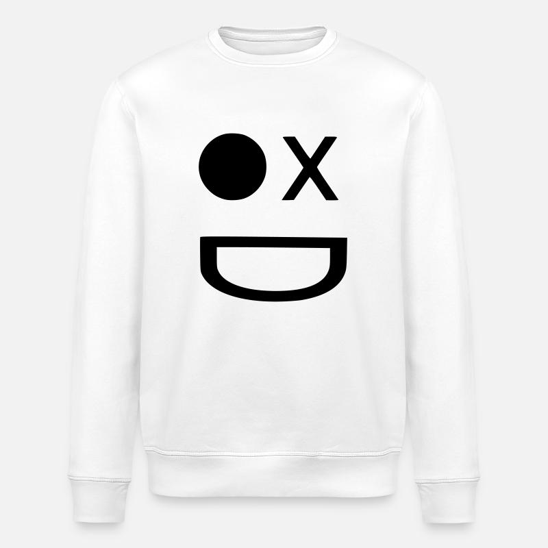 MSS Retro logo - Stanley/Stella ROLLER Unisex Organic Sweatshirt - white