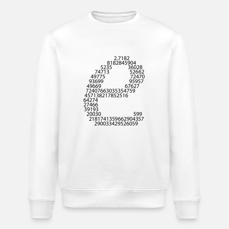 e eulersche zahl - Stanley/Stella Unisex Bio-Sweatshirt ROLLER - Weiß
