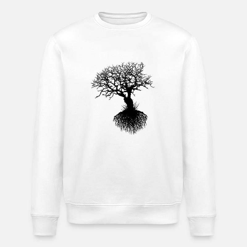 oak tree - Stanley/Stella Unisex Bio-Sweatshirt ROLLER - Weiß