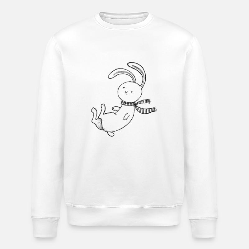 Hase - Stanley/Stella Unisex Bio-Sweatshirt ROLLER - Weiß