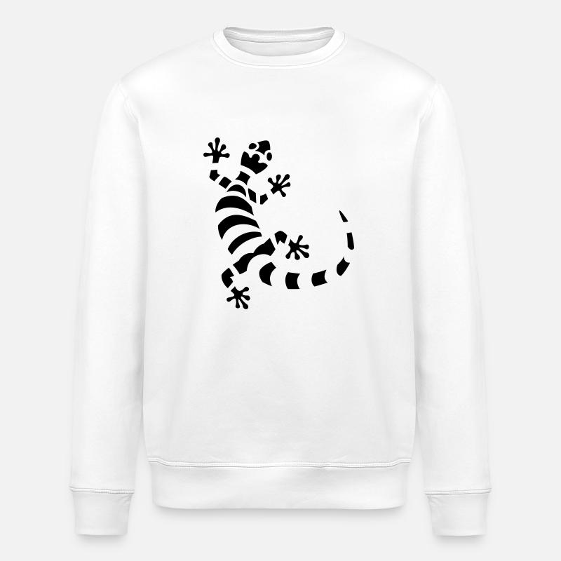 Gecko - Stanley/Stella Unisex Bio-Sweatshirt ROLLER - Weiß
