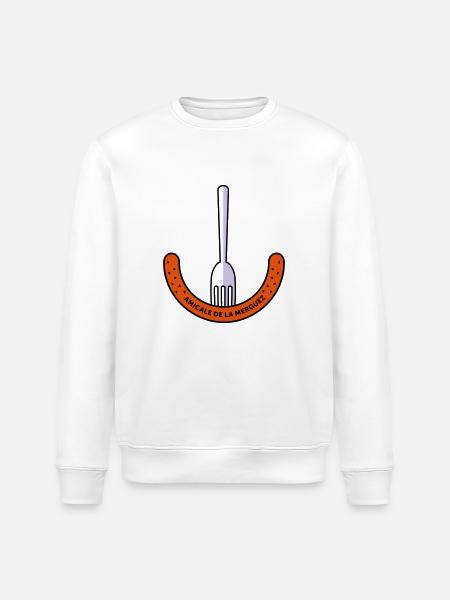 Amicale de la Merguez - Stanley/Stella ROLLER Unisex Organic Sweatshirt - white