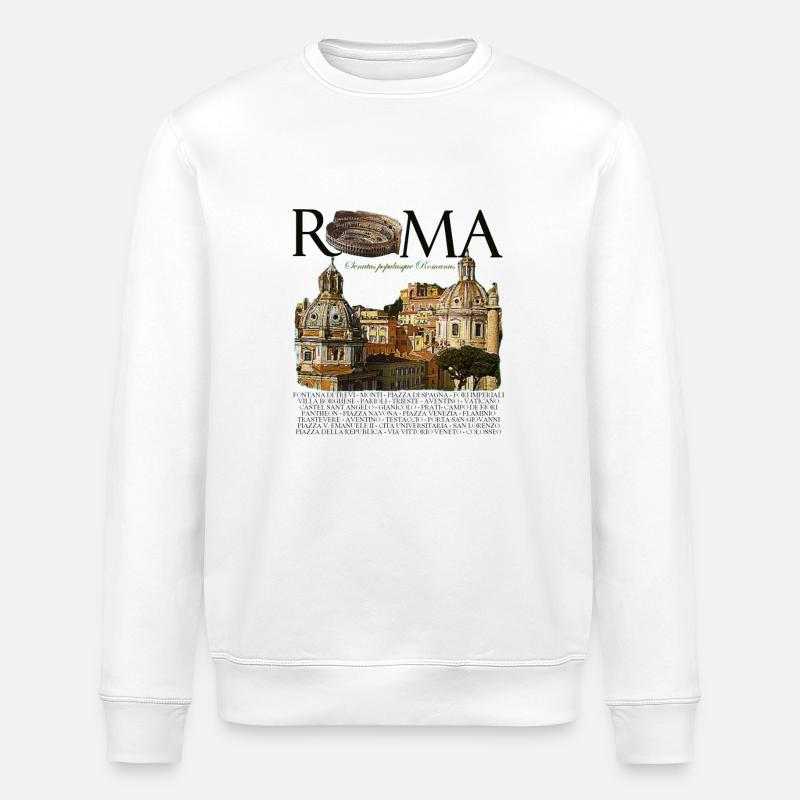 ROMA - Sweat bio ROLLER Stanley/Stella Unisexe - blanc