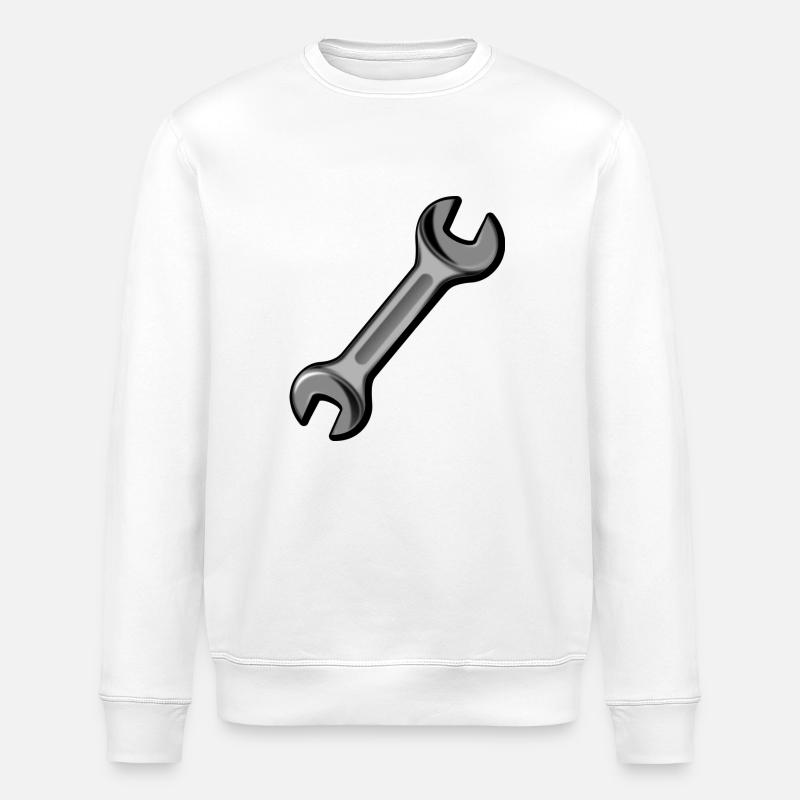 Clé / outil - Sweat bio ROLLER Stanley/Stella Unisexe - blanc