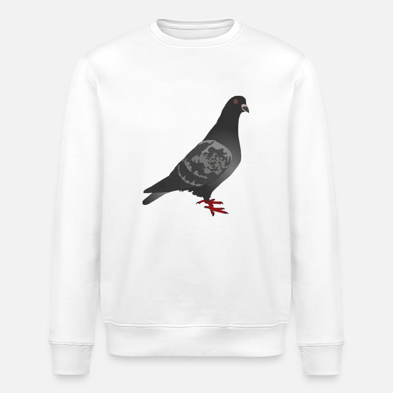 Pigeon - Sweat bio ROLLER Stanley/Stella Unisexe - blanc