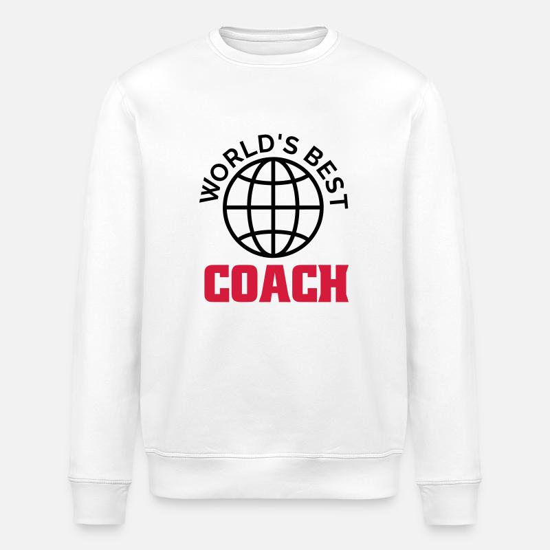 worlds best coach - Sweat bio ROLLER Stanley/Stella Unisexe - blanc