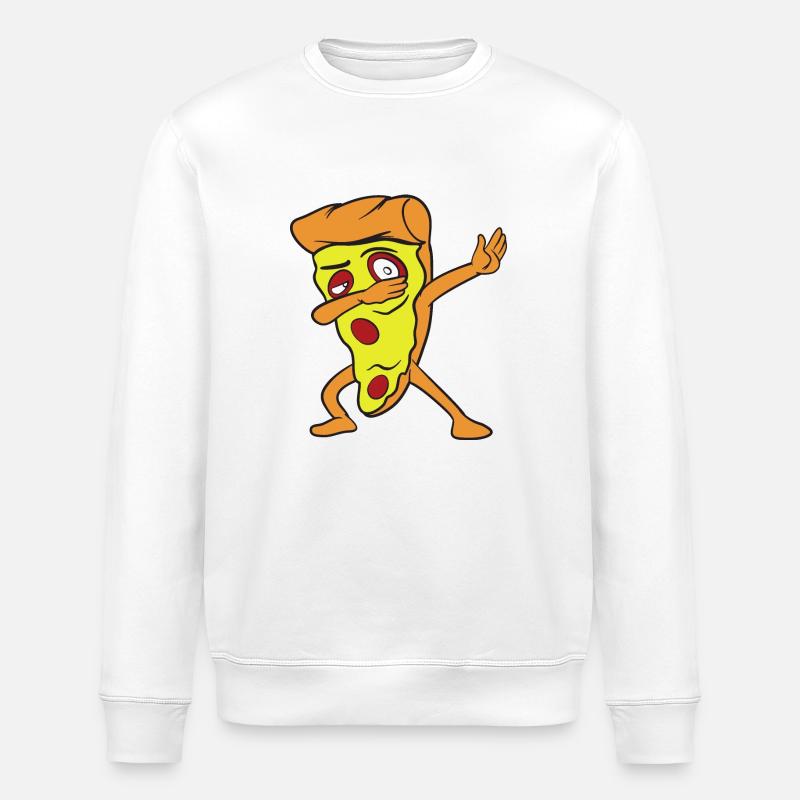 Dabbing Dab Pizza - Sweat bio ROLLER Stanley/Stella Unisexe - blanc