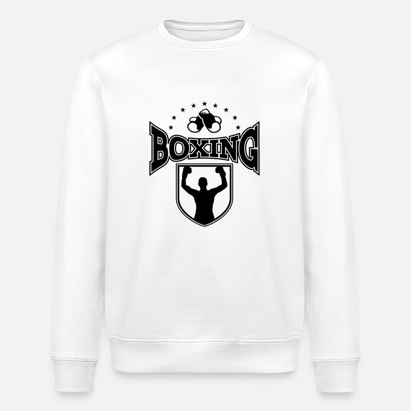 boxing - Stanley/Stella ROLLER Unisex Organic Sweatshirt - white