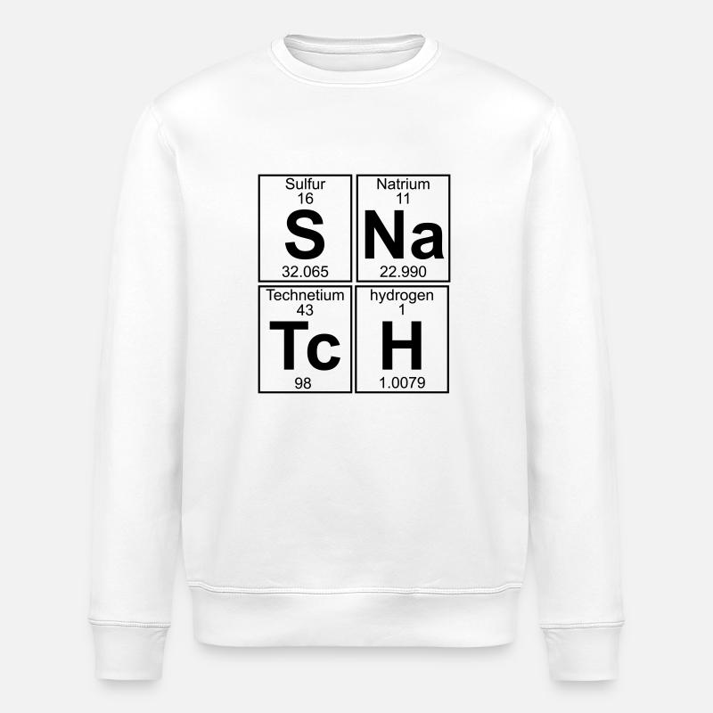 S-Na-Tc-H (snatch) - Full - Stanley/Stella ROLLER Unisex Organic Sweatshirt - white