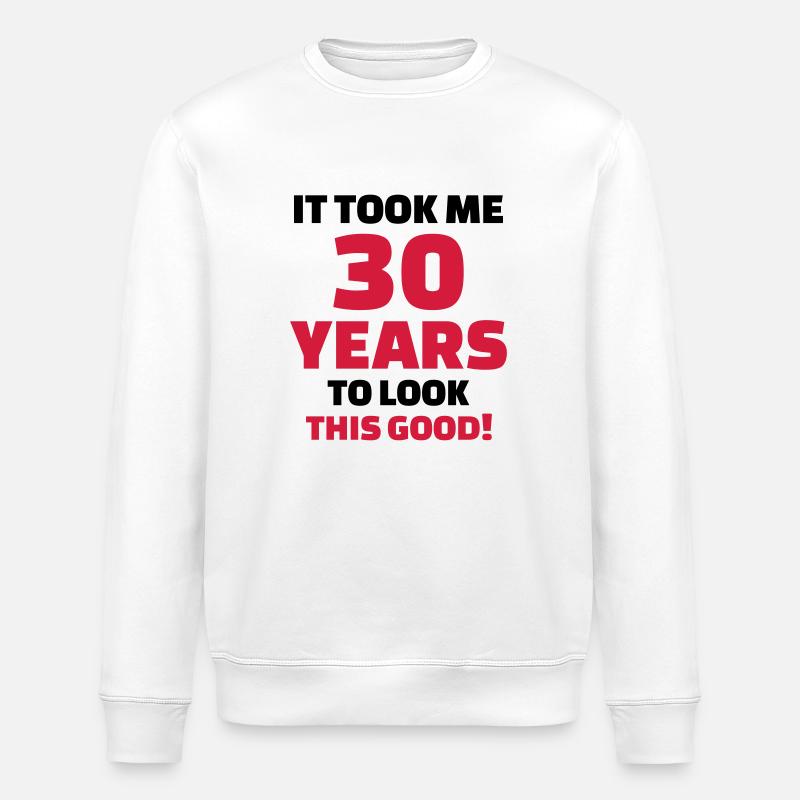 30 Years Anniversaire - Sweat bio ROLLER Stanley/Stella Unisexe - blanc