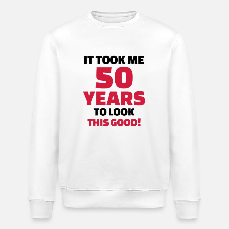 50 Years Anniversaire - Sweat bio ROLLER Stanley/Stella Unisexe - blanc