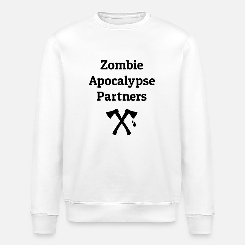 zombie apocalypse partners - Sweat bio ROLLER Stanley/Stella Unisexe - blanc