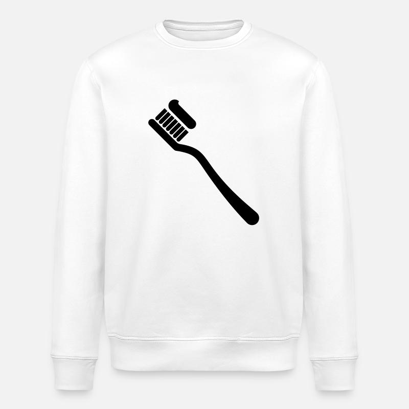 Zahnbürste - Stanley/Stella Unisex Bio-Sweatshirt ROLLER - Weiß