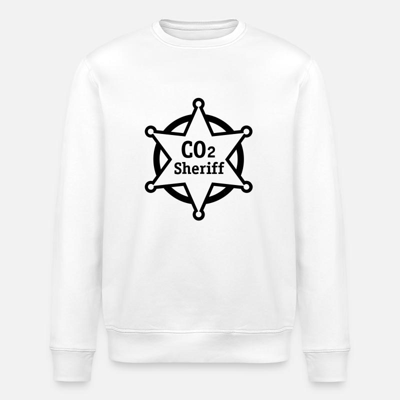 shérif co2 - Sweat bio ROLLER Stanley/Stella Unisexe - blanc