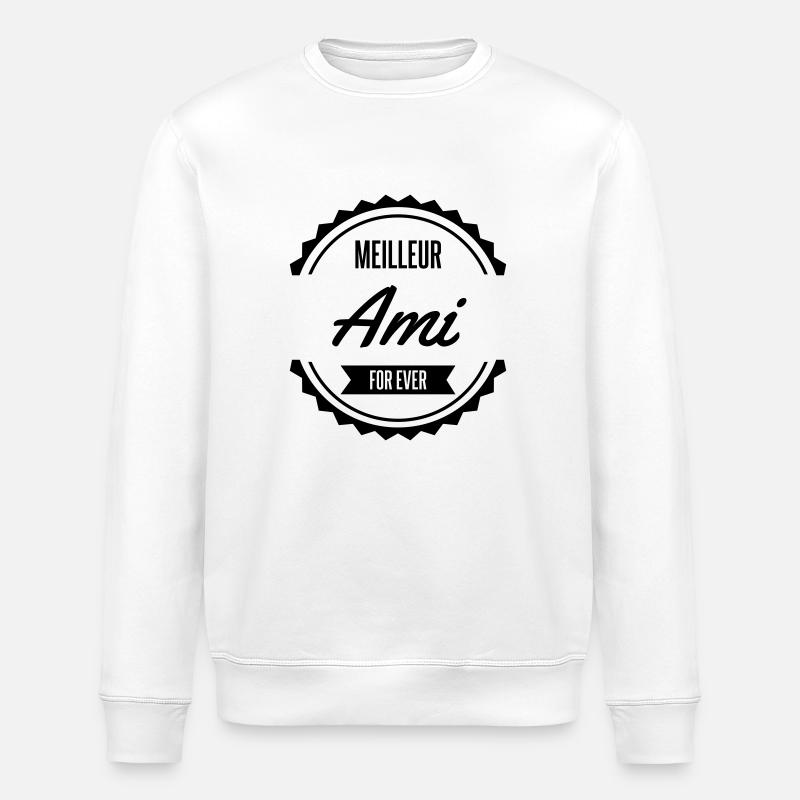 meilleur ami friend amitié - Sweat bio ROLLER Stanley/Stella Unisexe - blanc