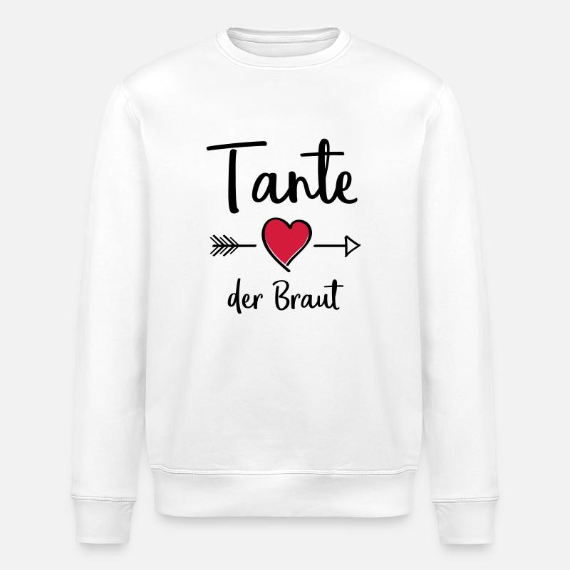 tante der braut - Stanley/Stella Unisex Bio-Sweatshirt ROLLER - Weiß