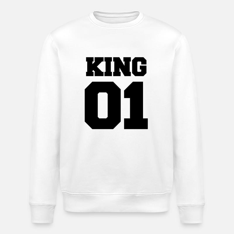 01_king - Stanley/Stella Unisex Bio-Sweatshirt ROLLER - Weiß