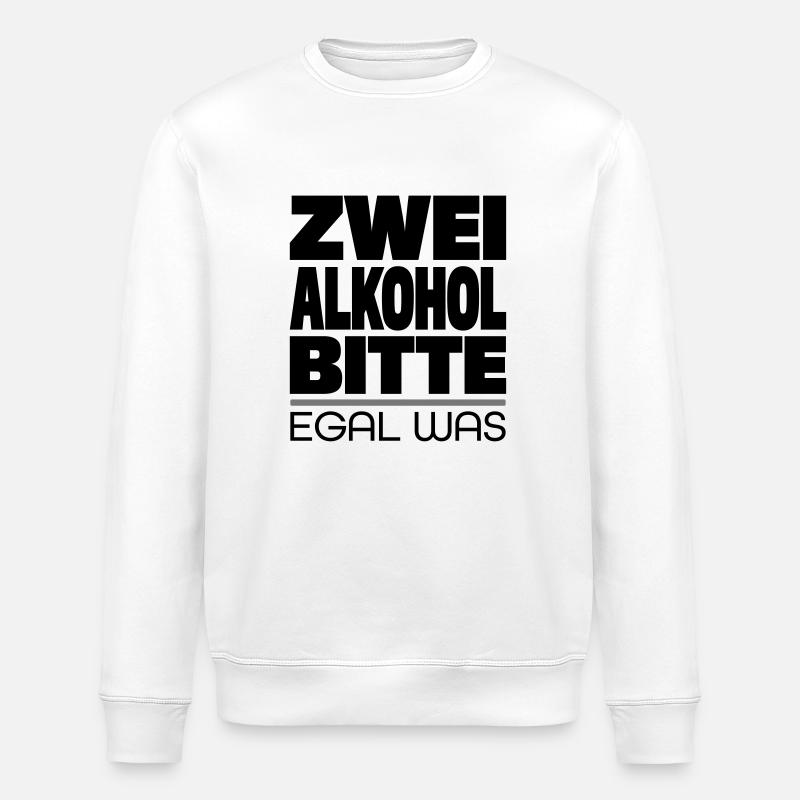 Trinkspruch - Stanley/Stella Unisex Bio-Sweatshirt ROLLER - Weiß