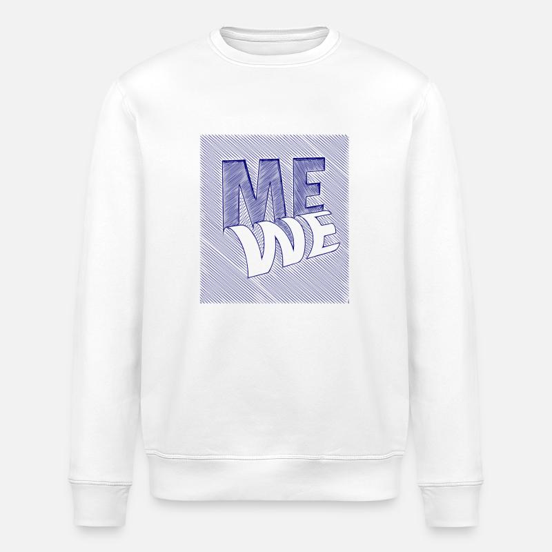 me we scribble - Stanley/Stella Unisex Bio-Sweatshirt ROLLER - Weiß