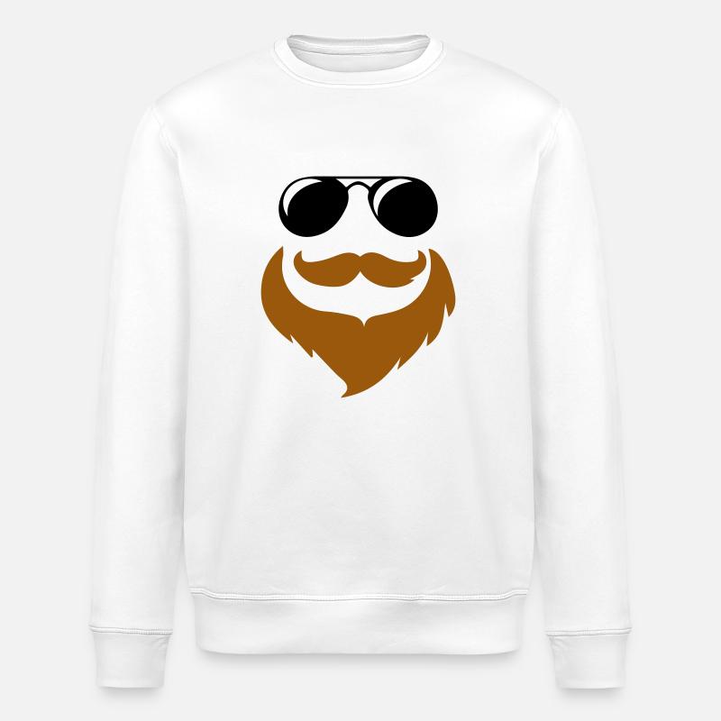 Lunettes de soleil Moustache - Sweat bio ROLLER Stanley/Stella Unisexe - blanc