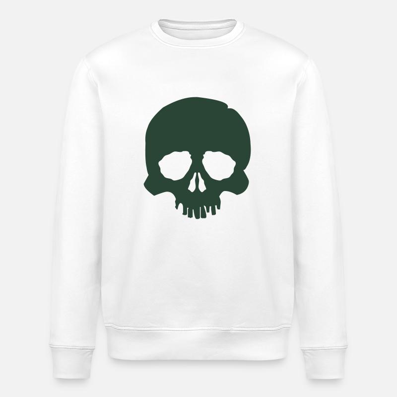 skull - Stanley/Stella Unisex Bio-Sweatshirt ROLLER - Weiß