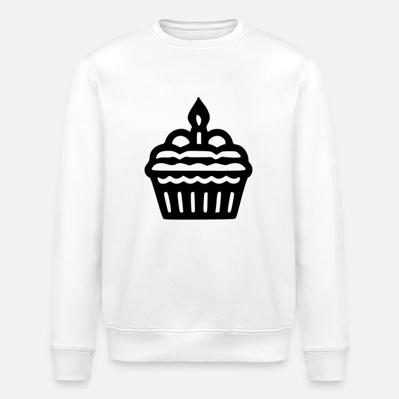 Cupcake anniversaire - Sweat bio ROLLER Stanley/Stella Unisexe - blanc