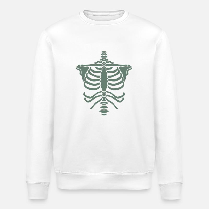 skelett body - Stanley/Stella Unisex Bio-Sweatshirt ROLLER - Weiß