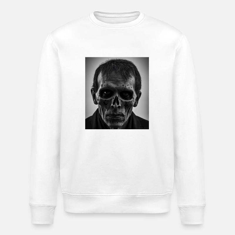 Visage de zombie - Sweat bio ROLLER Stanley/Stella Unisexe - blanc
