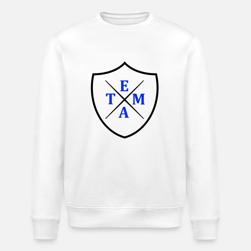 team wappen - Stanley/Stella Unisex Bio-Sweatshirt ROLLER - Weiß