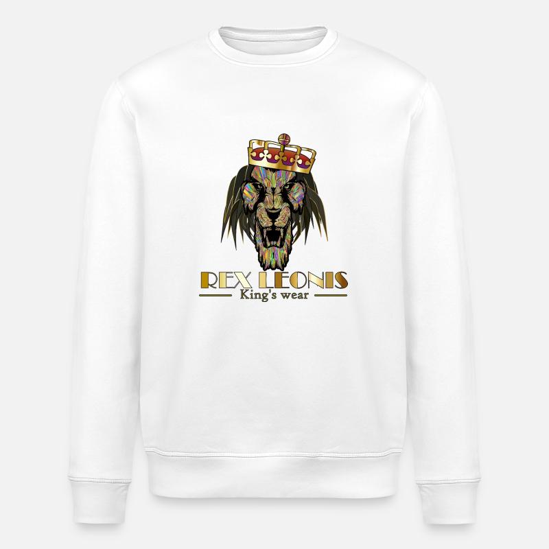 Rex leonis - Stanley/Stella Unisex Bio-Sweatshirt ROLLER - Weiß