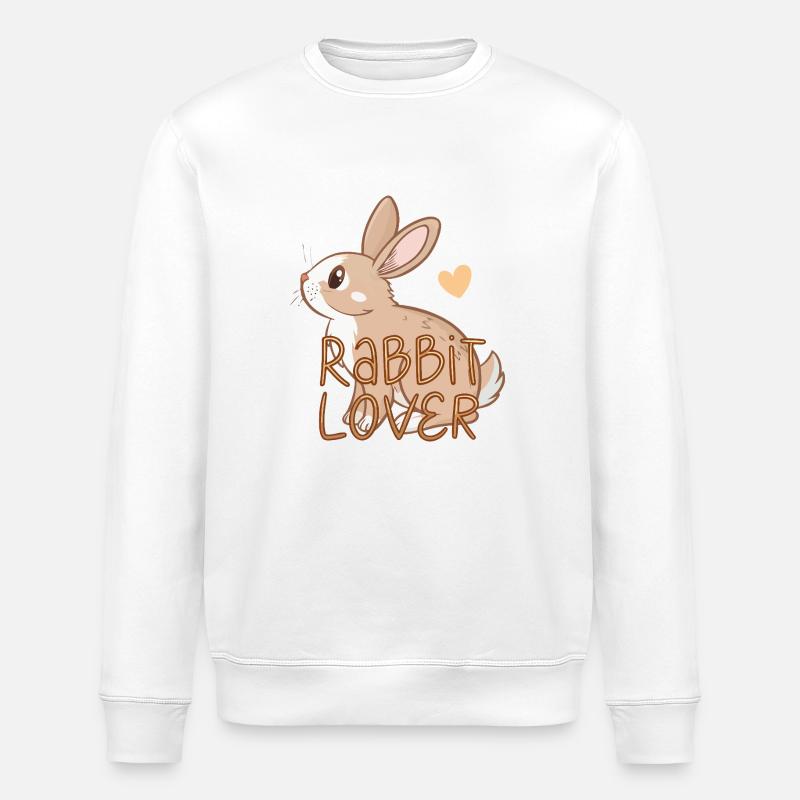 Rabbit lovers - Stanley/Stella ROLLER Unisex Organic Sweatshirt - white