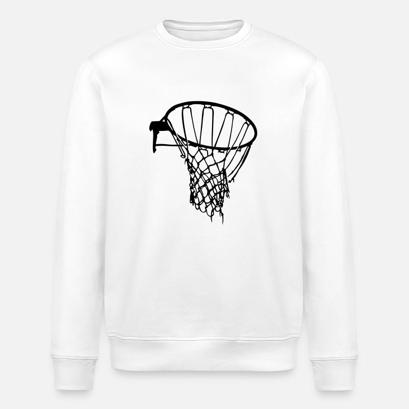 basket net raw basket-ball - Sweat bio ROLLER Stanley/Stella Unisexe - blanc