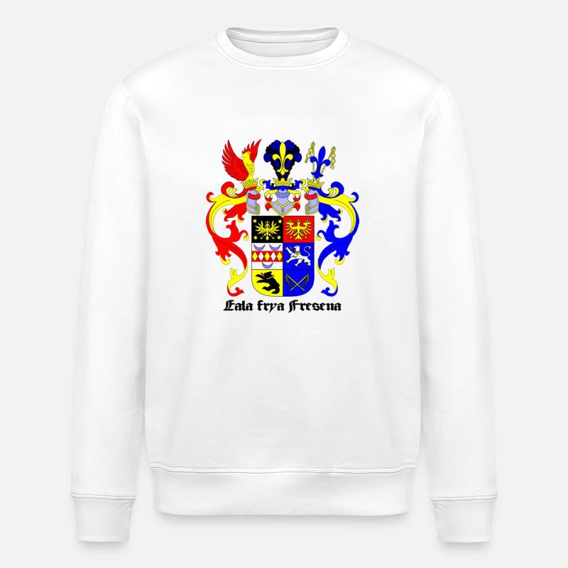 ostfriesland wappen - Stanley/Stella Unisex Bio-Sweatshirt ROLLER - Weiß