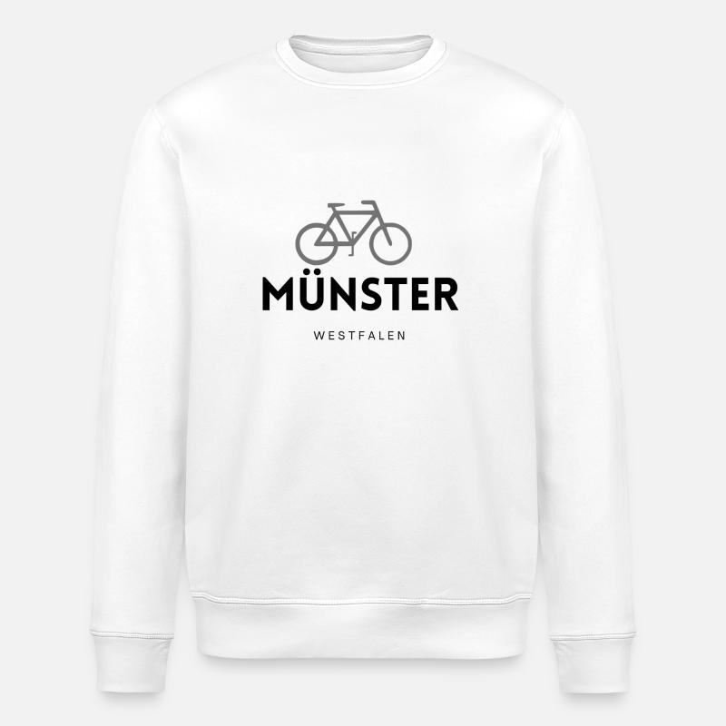Münster Bicycle Love - Sweat bio ROLLER Stanley/Stella Unisexe - blanc