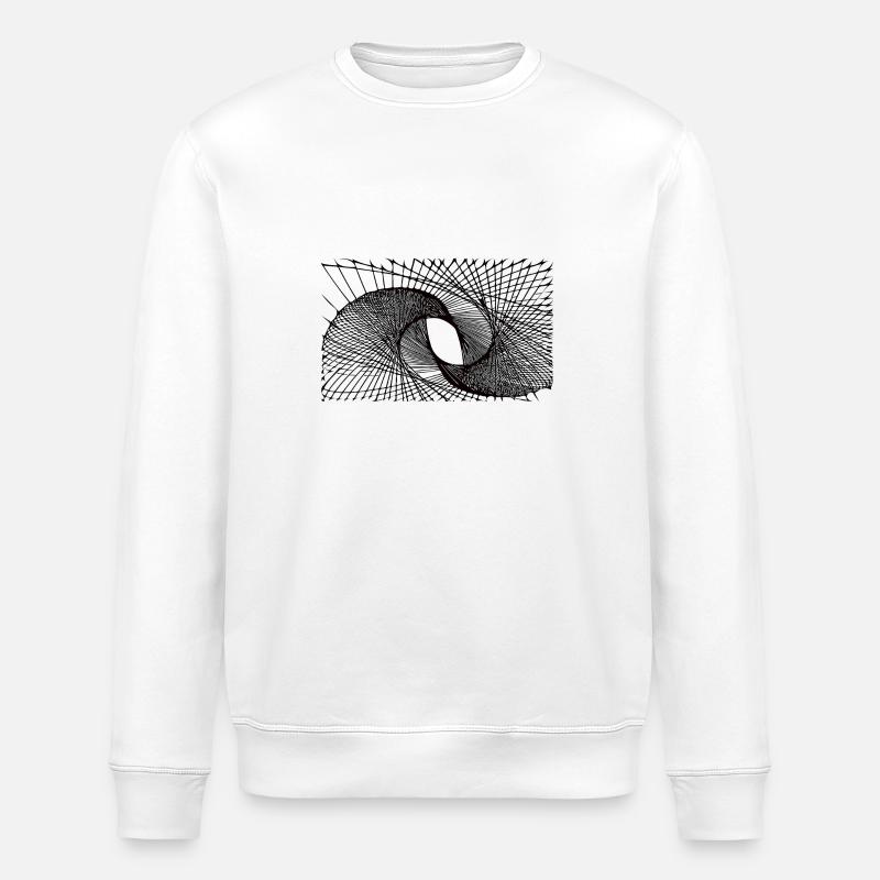 Geometric lines - Stanley/Stella ROLLER Unisex Organic Sweatshirt - white