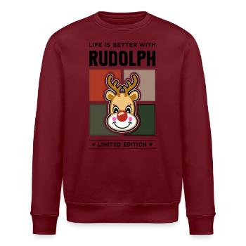 Rudolph - Stanley/Stella Unisex Bio-Sweatshirt ROLLER - Weiß - Vorne - Nik (191cm)