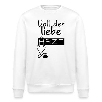 Lieber Arzt Geschenk - Stanley/Stella Unisex Bio-Sweatshirt ROLLER - Weiß - Vorne - Nik (191cm)