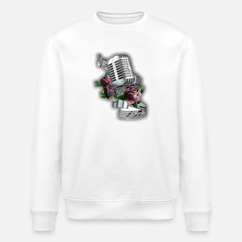 Musik - Stanley/Stella Unisex Bio-Sweatshirt ROLLER - Weiß