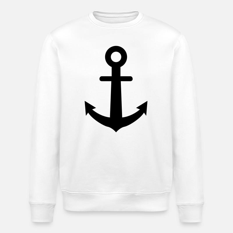 Seemann / Boot / Marine / Meer / Fischer - Stanley/Stella Unisex Bio-Sweatshirt ROLLER - Weiß