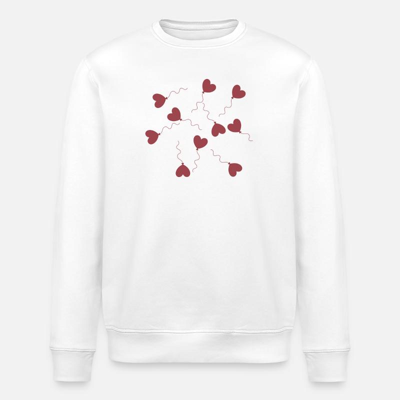Cadeau Saint-Valentin Saint-Valentin - Sweat bio ROLLER Stanley/Stella Unisexe - blanc