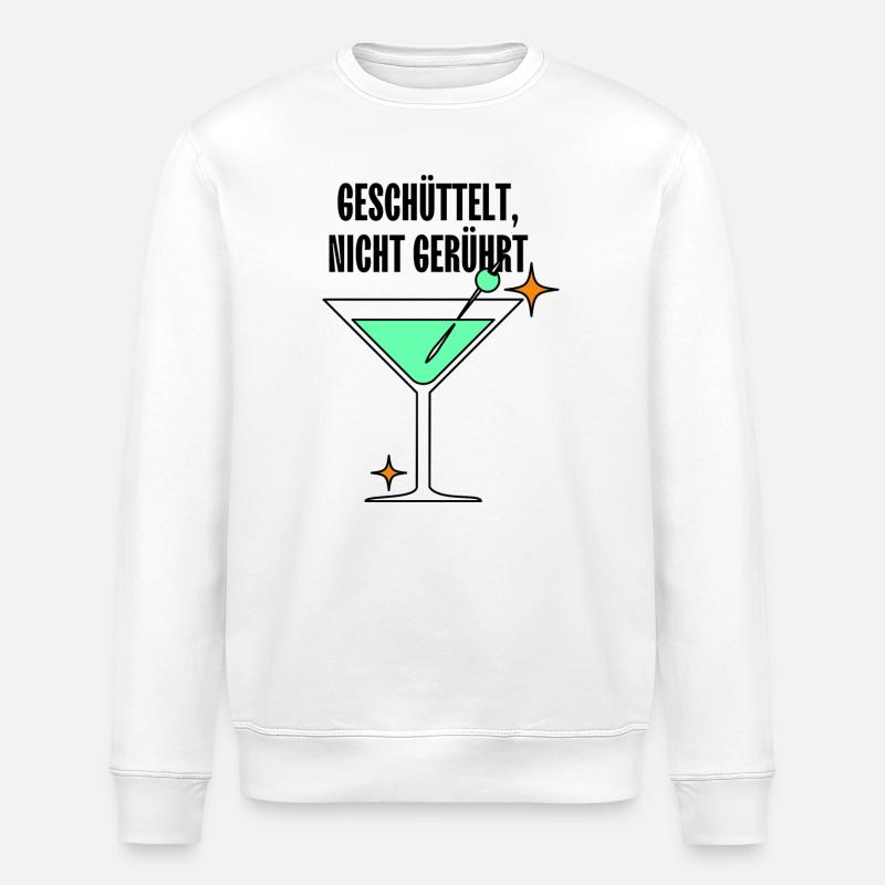 Mintmartini Neon Stil - Stanley/Stella Unisex Bio-Sweatshirt ROLLER - Weiß