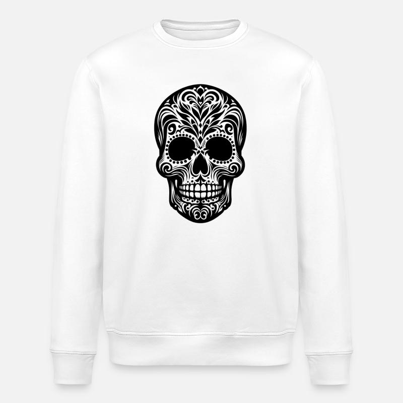 Santa Muerte - Stanley/Stella Unisex Bio-Sweatshirt ROLLER - Weiß
