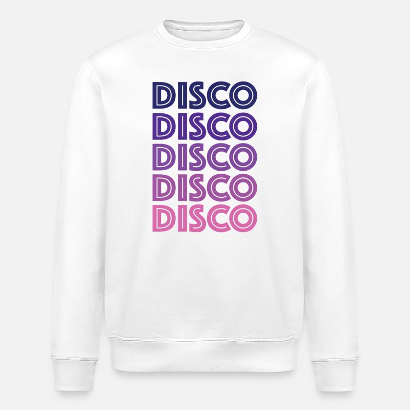 Disco Disco Disco - Stanley/Stella Unisex Bio-Sweatshirt ROLLER - Weiß