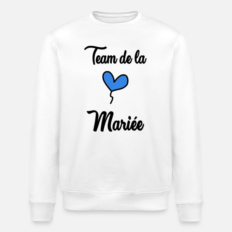 TEAM BRIDAL - Stanley/Stella Unisex Bio-Sweatshirt ROLLER - Weiß