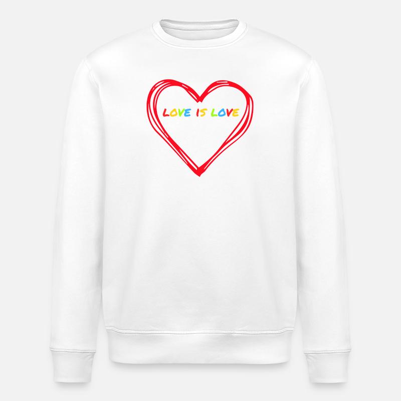 love is love - Stanley/Stella Unisex Bio-Sweatshirt ROLLER - Weiß