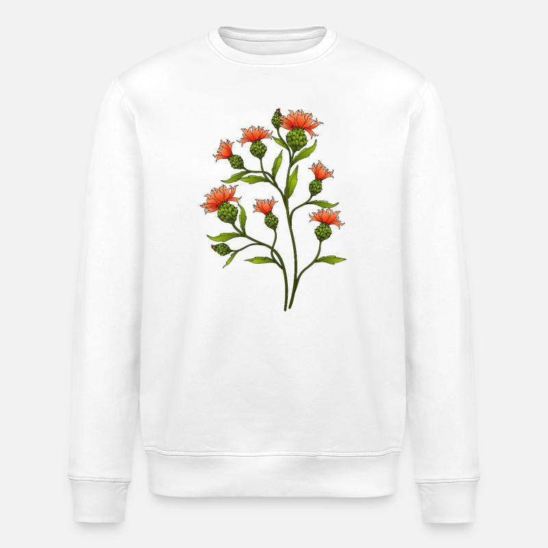 Blumen - Stanley/Stella Unisex Bio-Sweatshirt ROLLER - Weiß