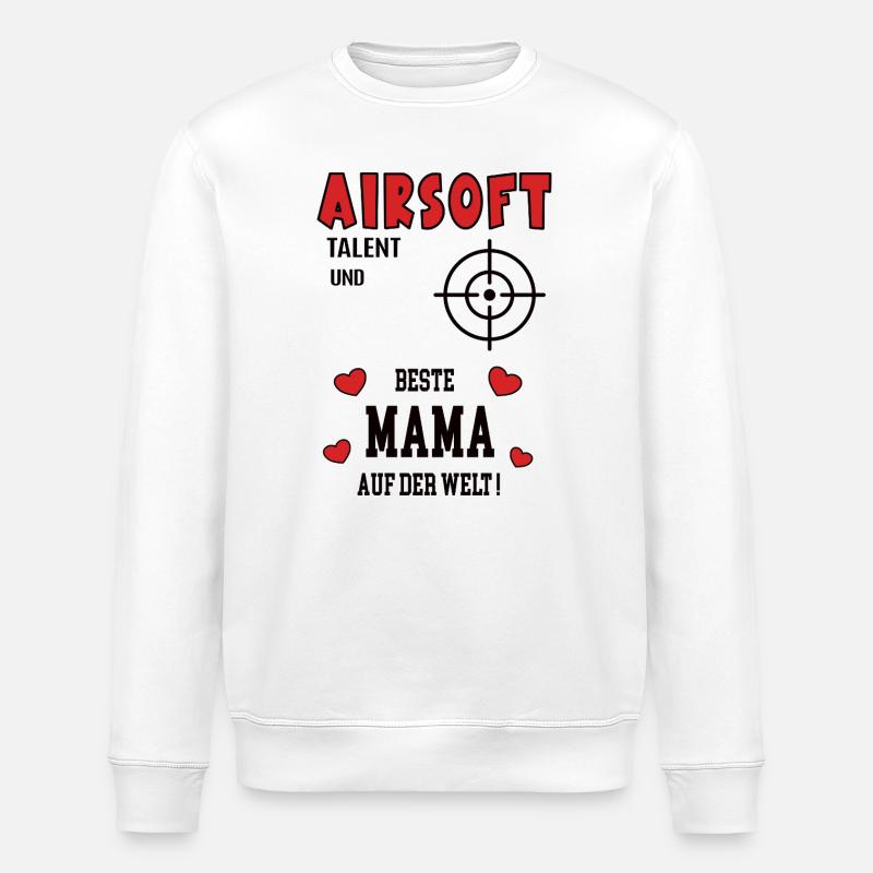 Joueuse Airsoft Maman Joueuse Airsoft Maman - Sweat bio ROLLER Stanley/Stella Unisexe - blanc